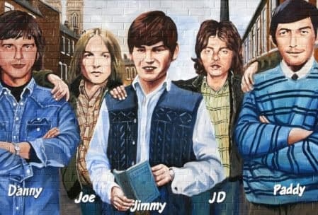 Daniel McAreavey mural, Lower Falls