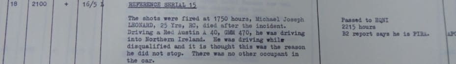 39 Brigade Operations Log, May 1973