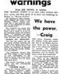 Log book shows bomb warnings