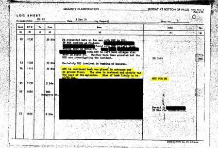 McGurk's Bar Commander's Diary 5th December 1971